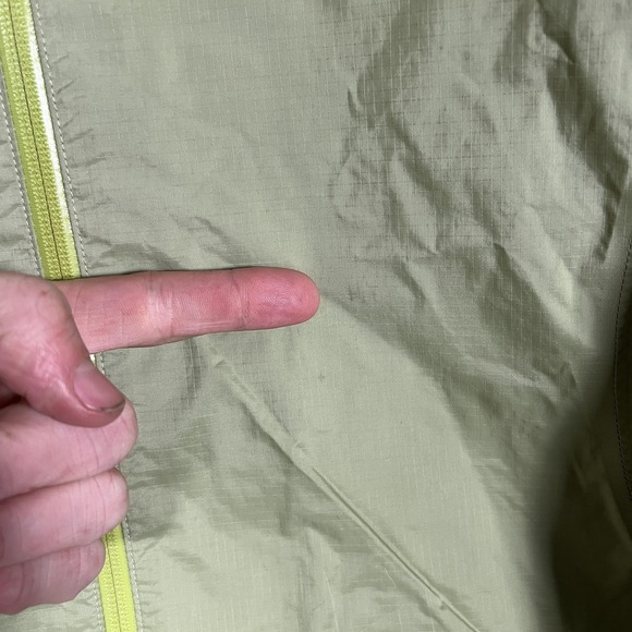 Patagonia H2NO Jacket Womens Large Green Hooded Lightweight Rain Shell Coat READ - Picture 3 of 10